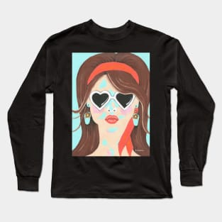 HEARTBREAKER Pretty Woman Painting Long Sleeve T-Shirt